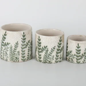 Assorted Colorful Textured Ceramic Pot Set