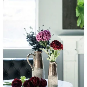 Mini Two-Tone Rustic Ceramic Bud Vase Set