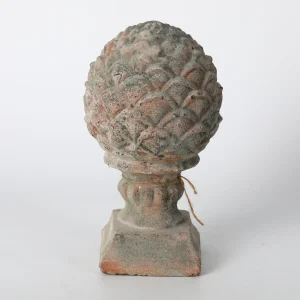 Rustic Ceramic Pinecone Finial