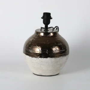Two-Tone Rustic Ceramic Table Lamp