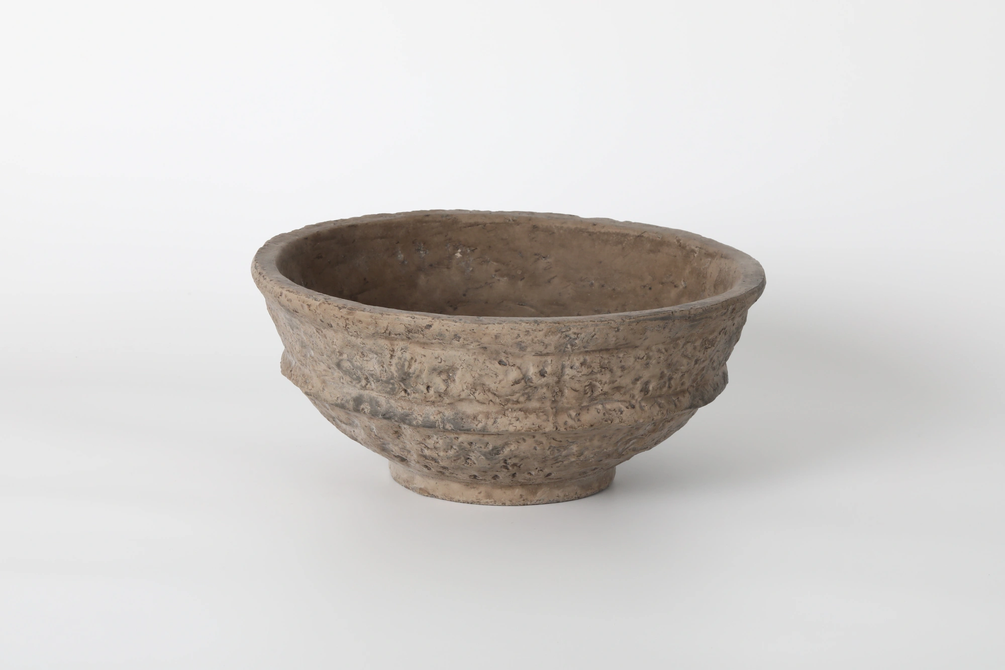 Rustic Earthenware Brown Decorative Bowl