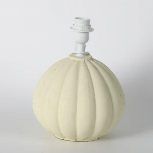 Cream Pumpkin-Shaped Ceramic Table Lamp