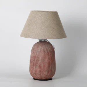 Blush Pink Matte Ceramic Table Lamp