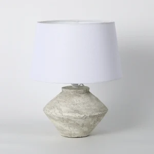 Soft White Minimalist Ceramic Table Lamp