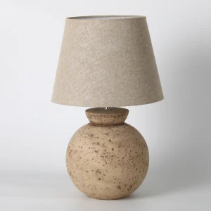 Speckled Beige Rustic Ceramic Table Lamp