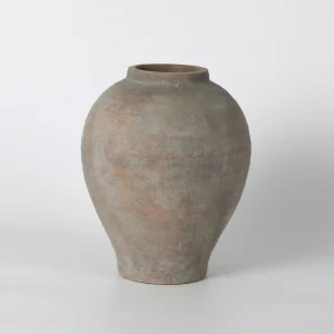 Soft Terracotta Tapered Ceramic Vase