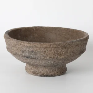 Large Rustic Brown Earthenware Bowl