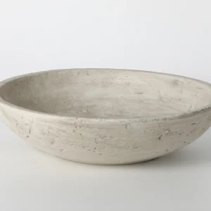 Large Natural Beige Decorative Bowl