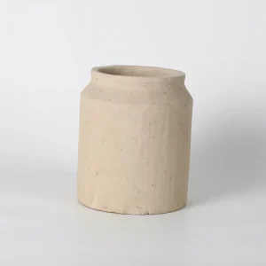 Natural Beige Minimalist Ceramic Vase