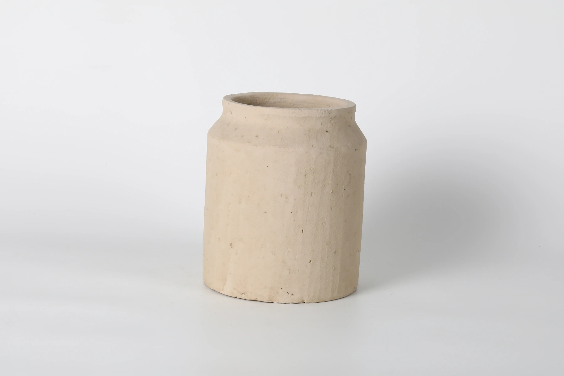 Natural Beige Minimalist Ceramic Vase